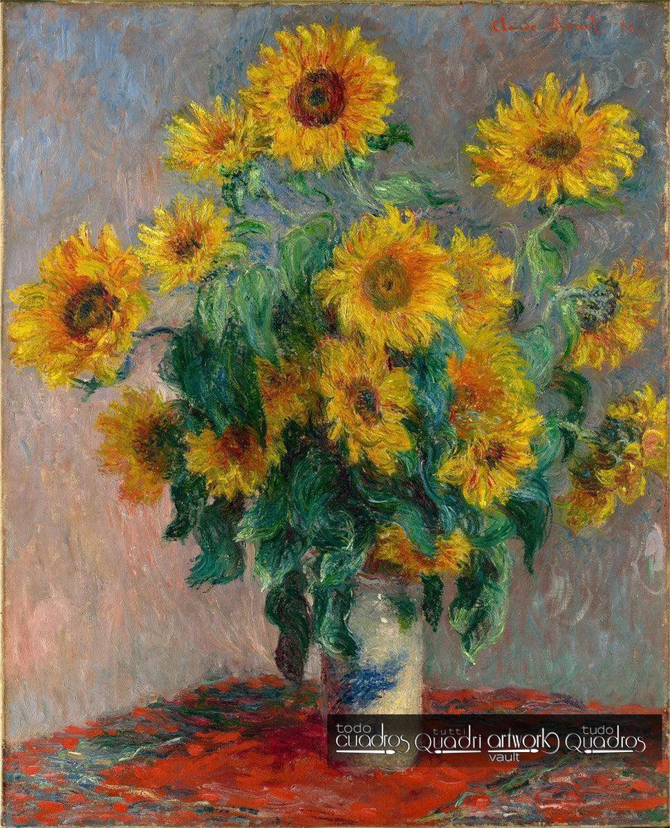 Buquê de girassóis, Monet