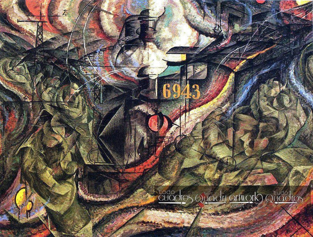 Estados de Ânimo. As despedidas, Boccioni (segunda tela)