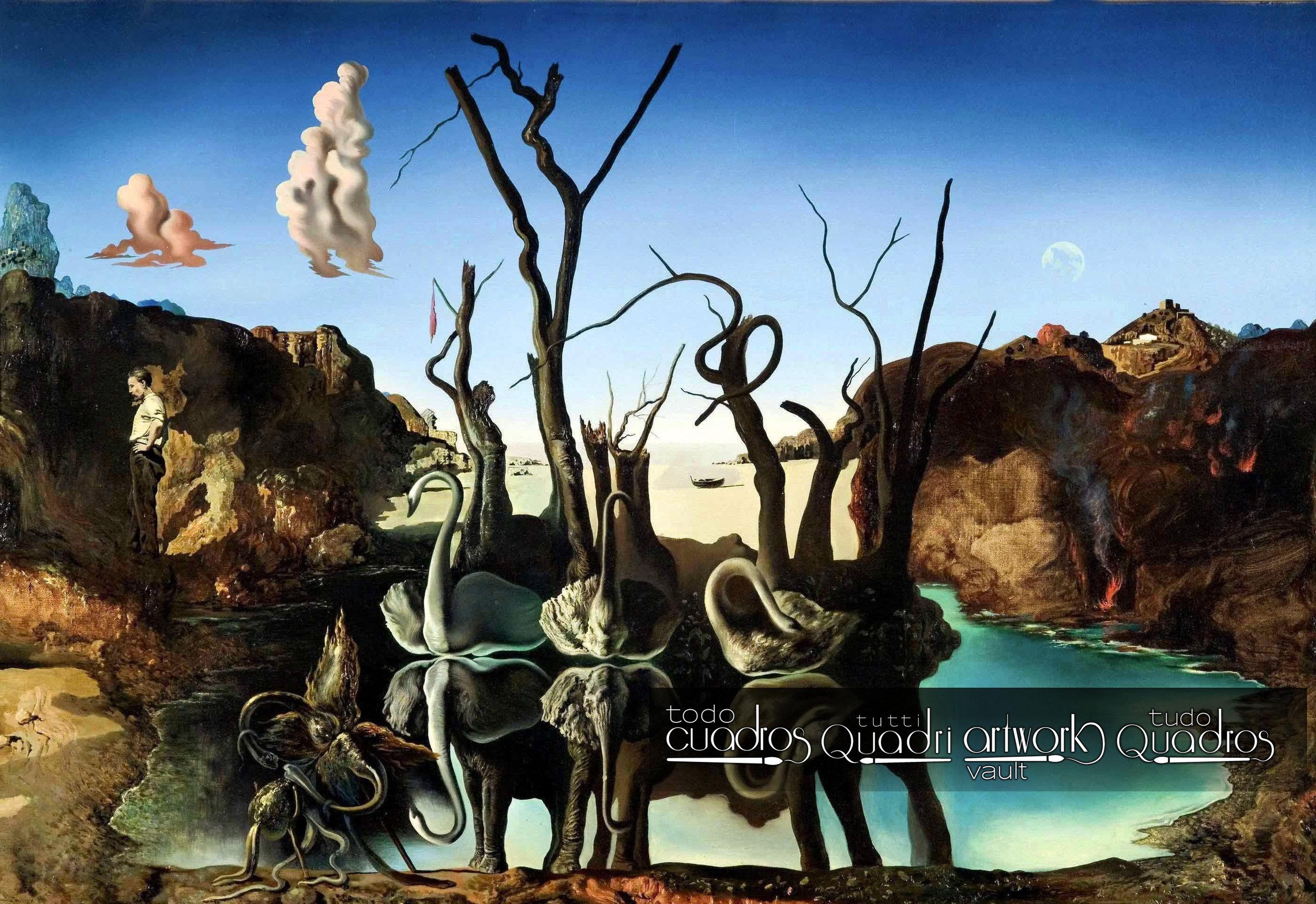Cisnes refletindo elefantes, Dalí