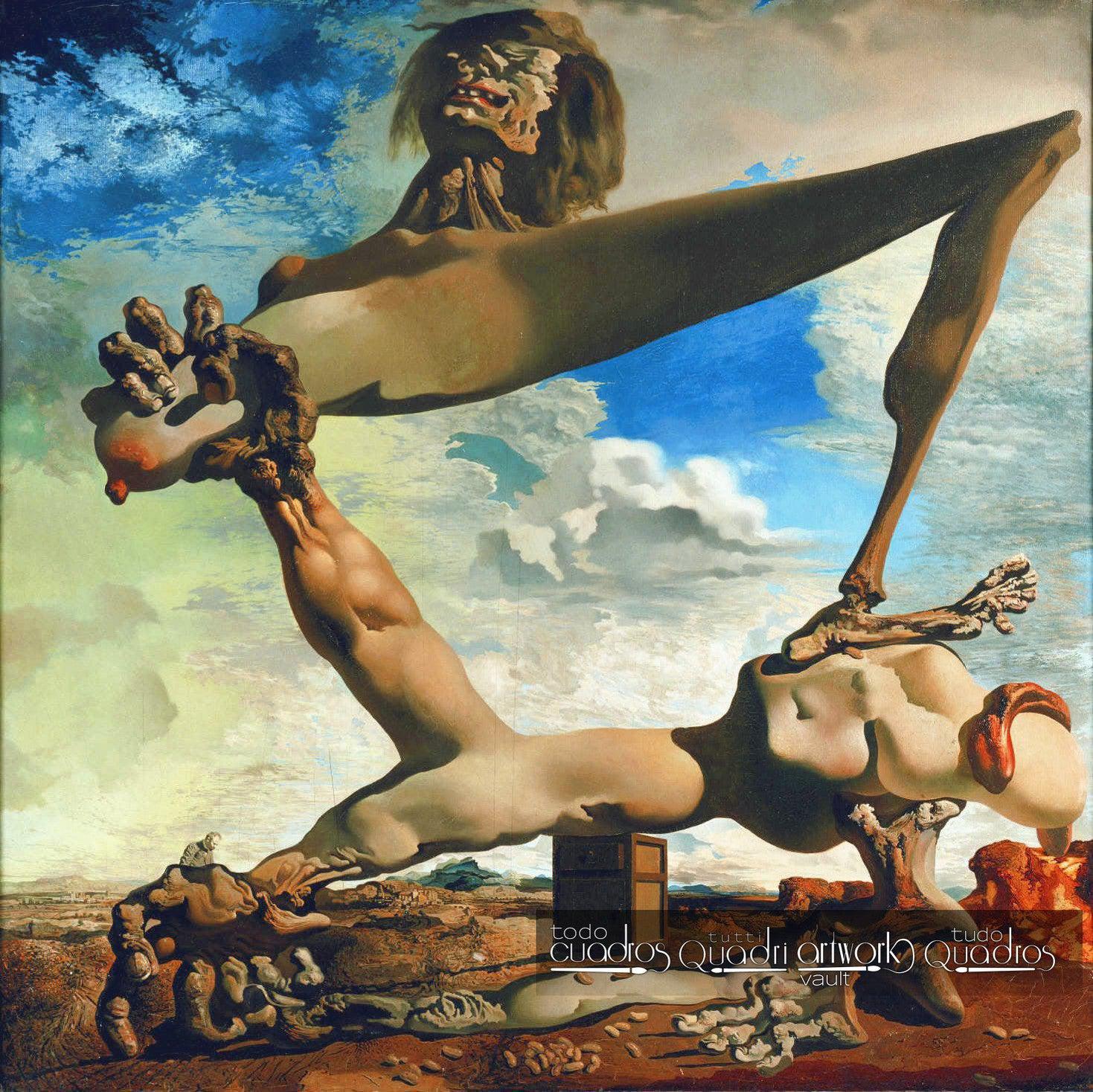 Construção mole com feijões fervidos, Dalí