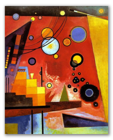 Vermelho Pesado - Wassily Kandinsky